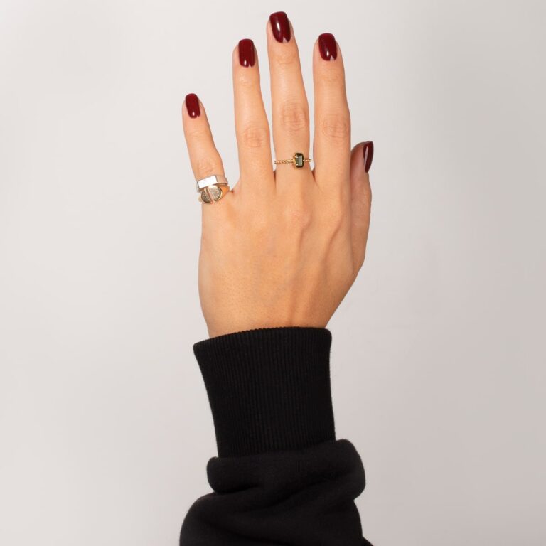 انگشتر طلا توپی ستیلا - تصویر 3