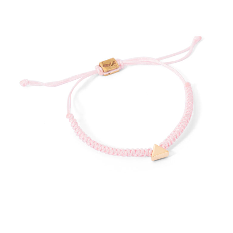 دستبند طلا بافت مثلث