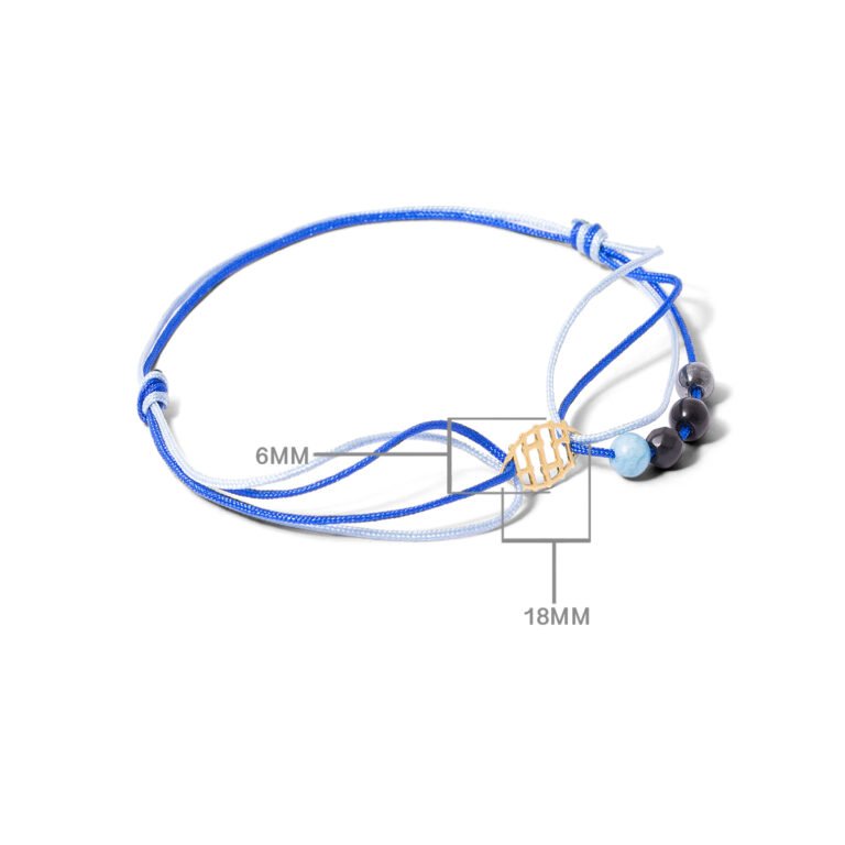 دستبند طلا بافت بیضی هارمونیک - تصویر 3