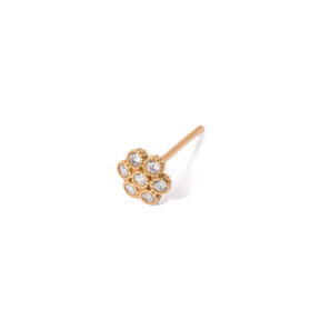 Amaryllis single-lobed gold earrings g