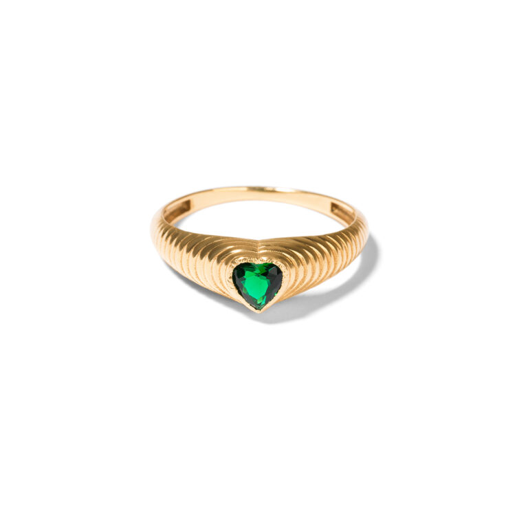 Aret heart gold ring g