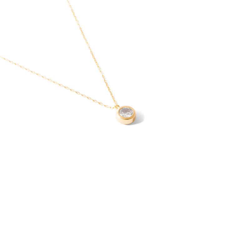 Arras circle gold necklace g
