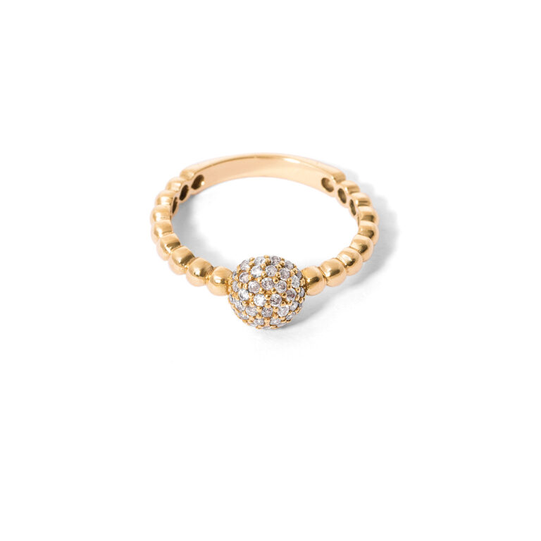 Ball gold ring g