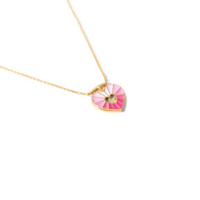 Delasa heart gold necklace g