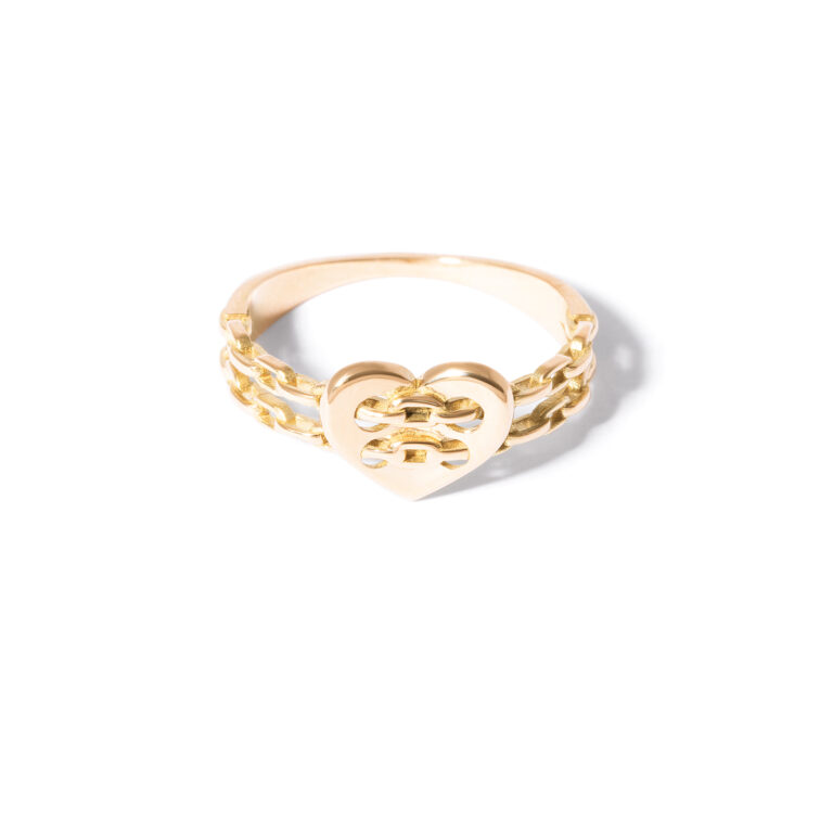 Dollara heart gold ring g