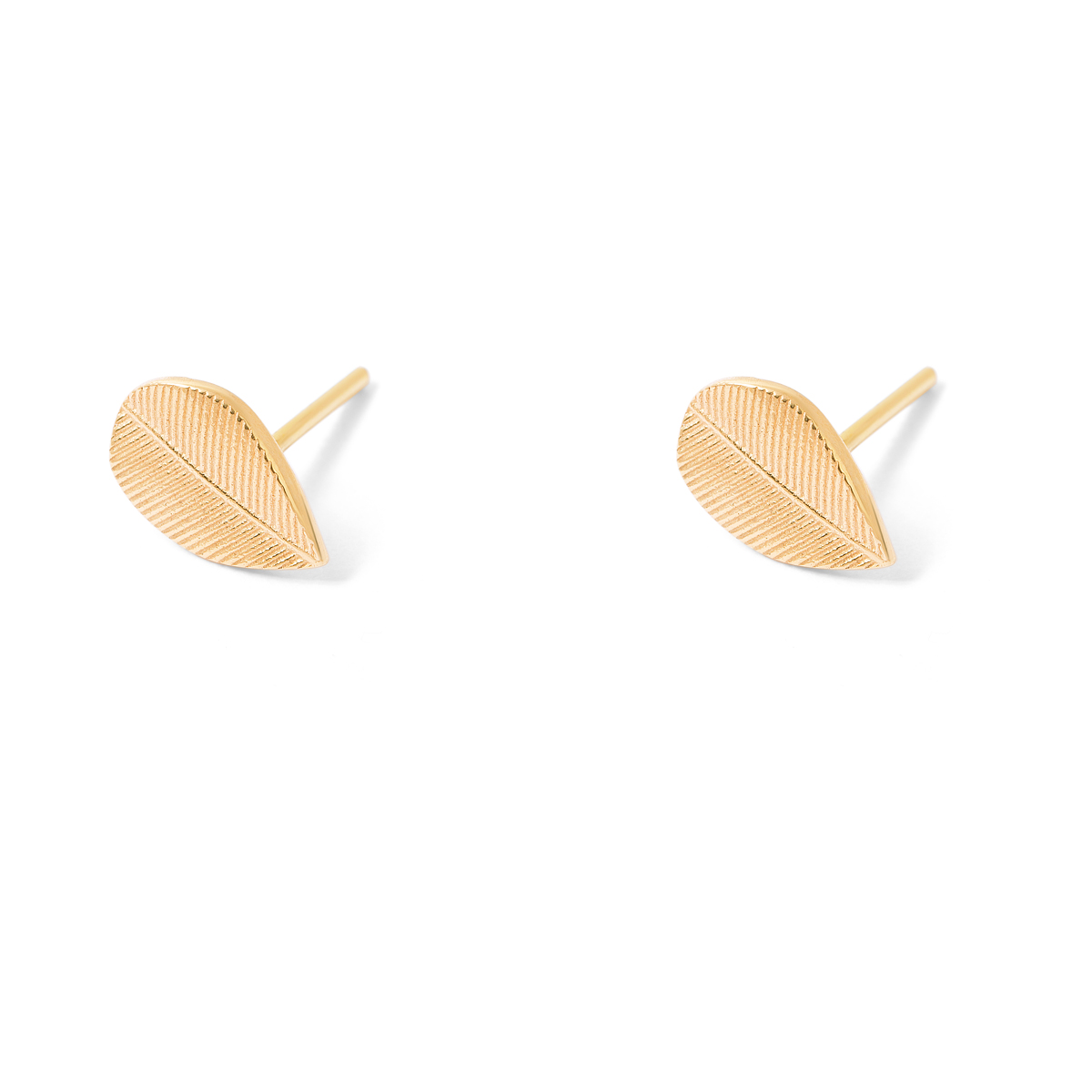 Drasna leaf gold earrings g