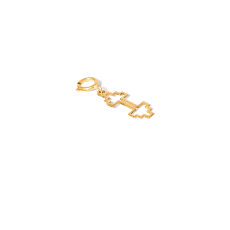 Dumbbell gold pendant g
