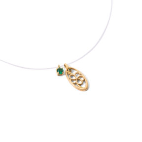 Elderflower gold necklace g