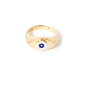 Enamel eye gold ring g