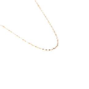Gold chain necklace with sequins g