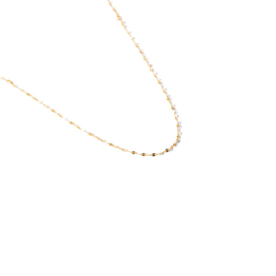 Gold chain necklace with sequins g