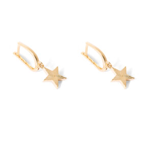 Gold clip star earrings G