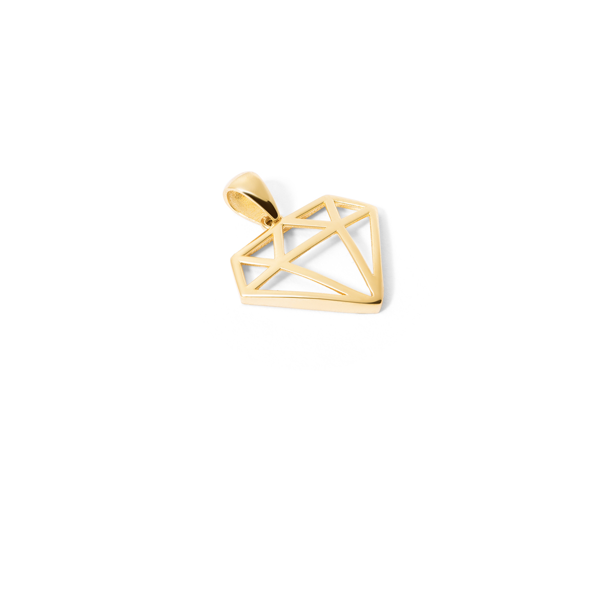 Gold diamond pendant g