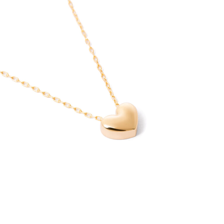 Gold heart necklace g