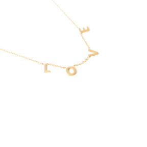 Gold love necklace g