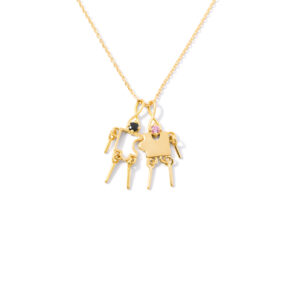 Gold necklaces puzzle mannequins for girls and boys g