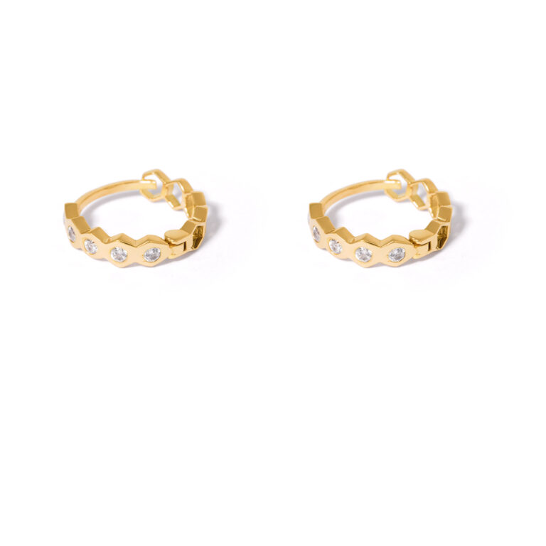 Luna gold hoop earrings g