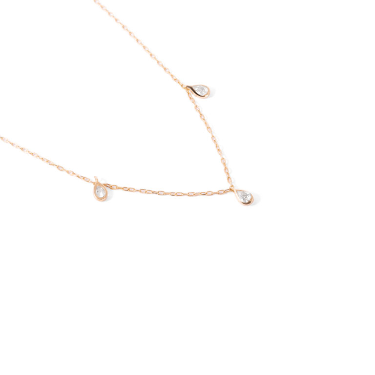 Mahaya drop gold necklace g