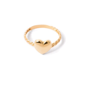 Martia heart gold ring g