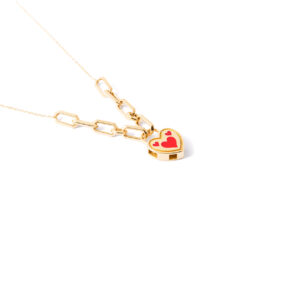 Nilas heart gold necklace g