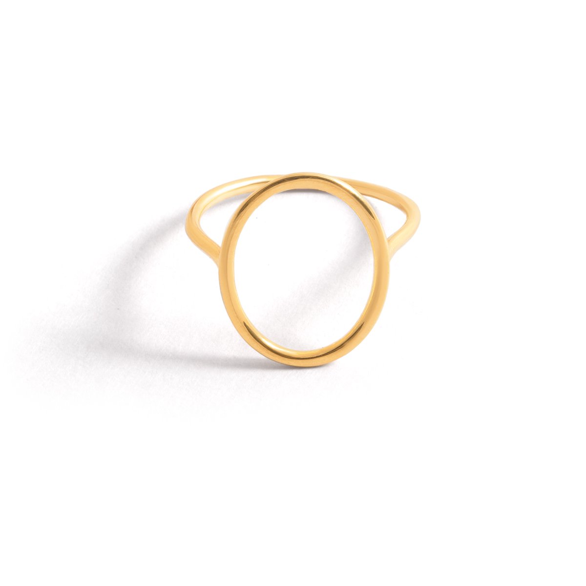 Oval gold ring g