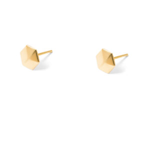 Polygonal gold earrings g