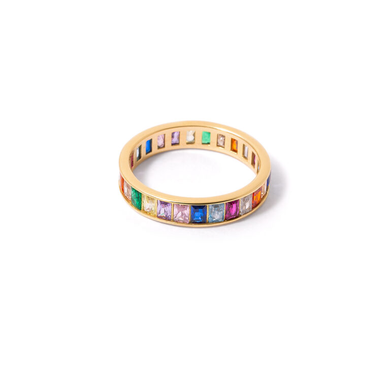 Rainbow gold ring g