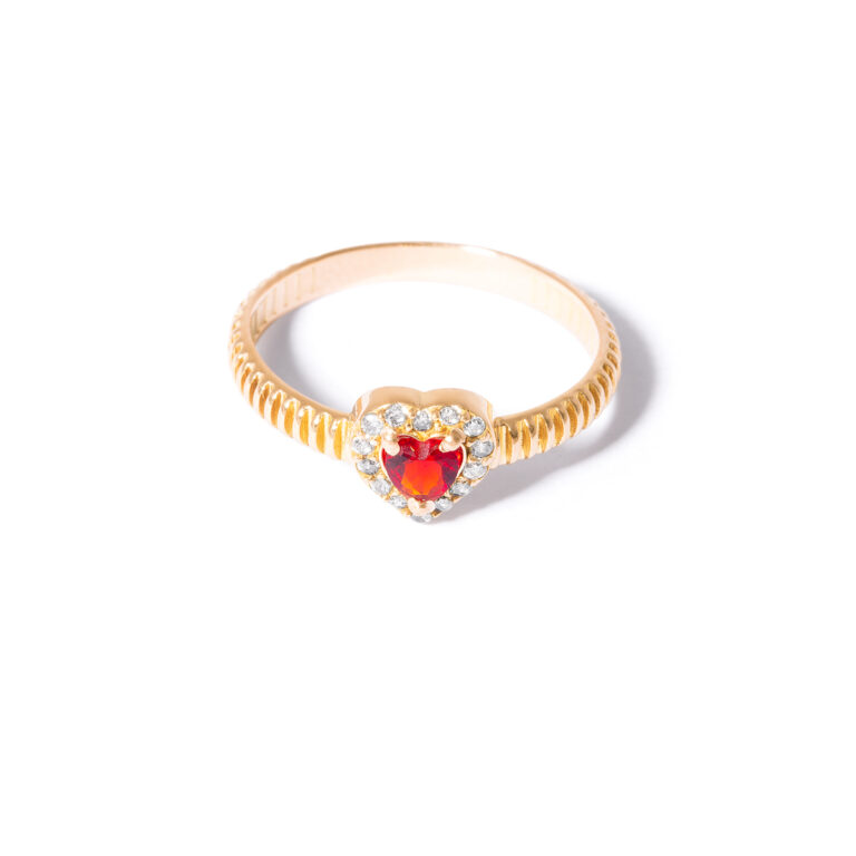 Red lavender gold ring g
