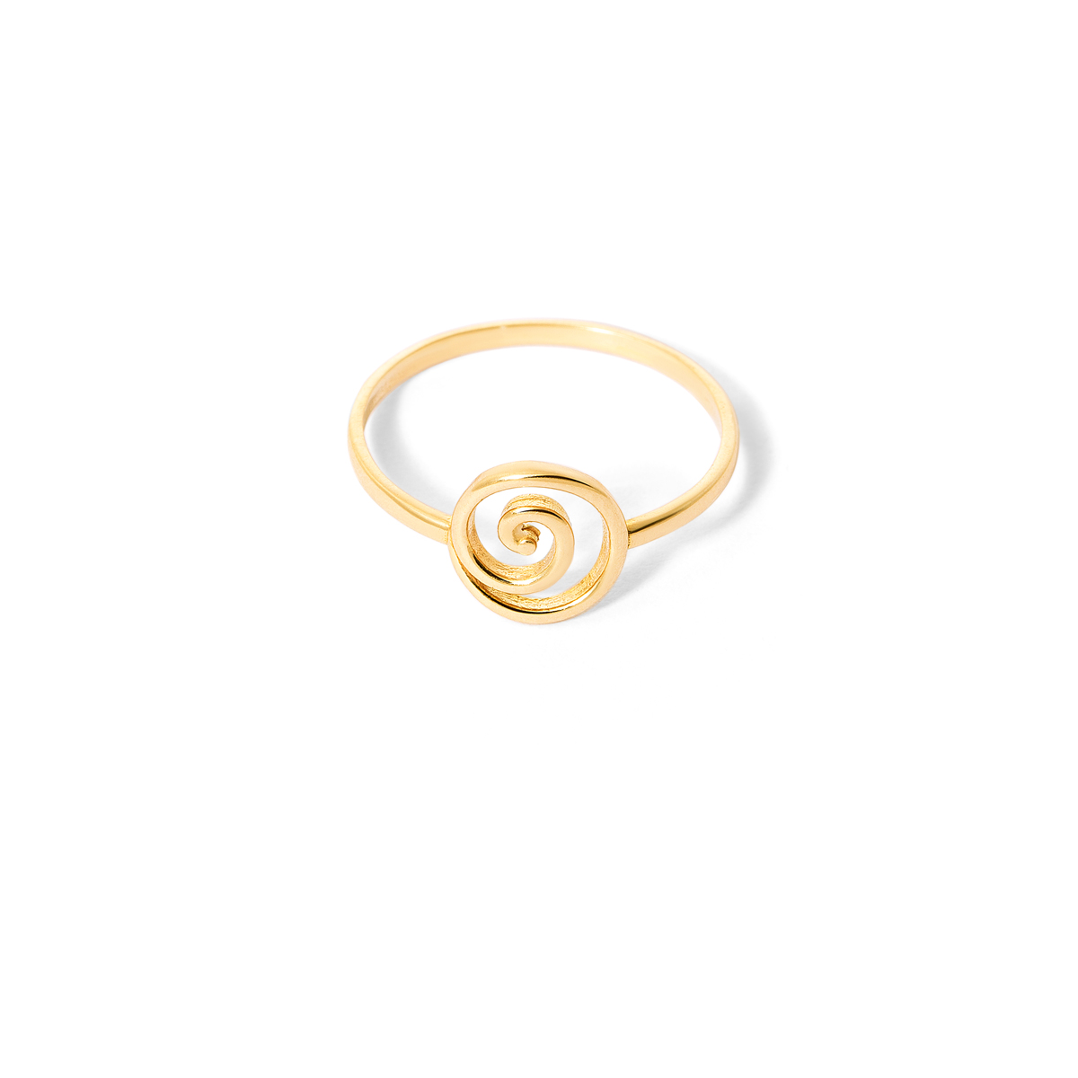 Spiral gold ring g