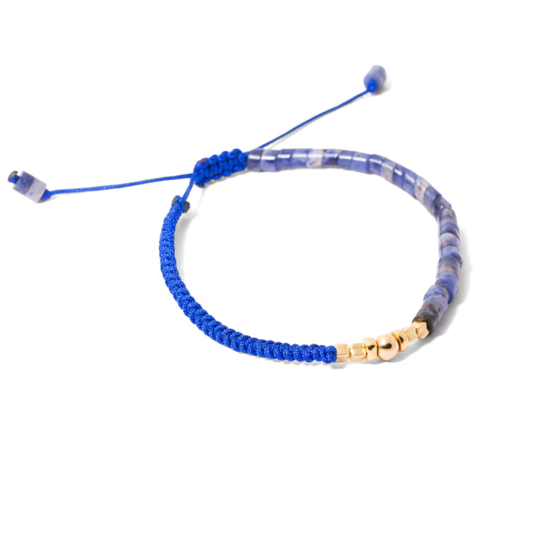 Textured gold bracelet and cubic stone g