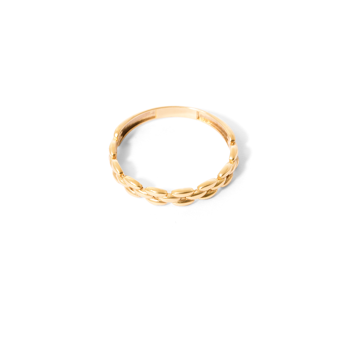Thin chain gold ring g