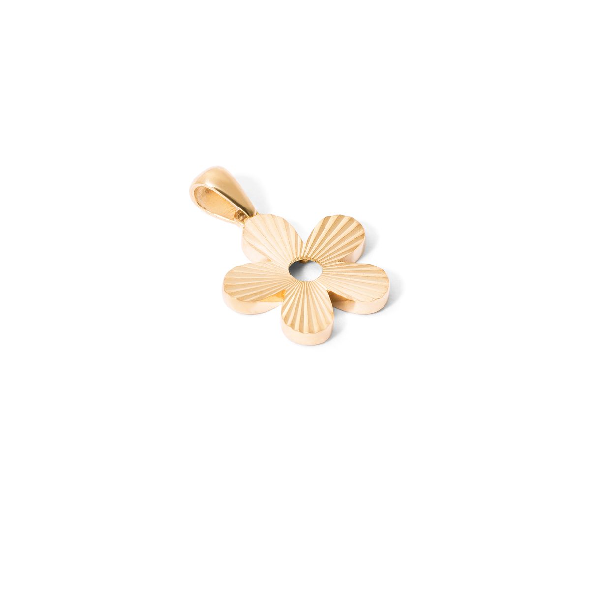 gold flower pendant g