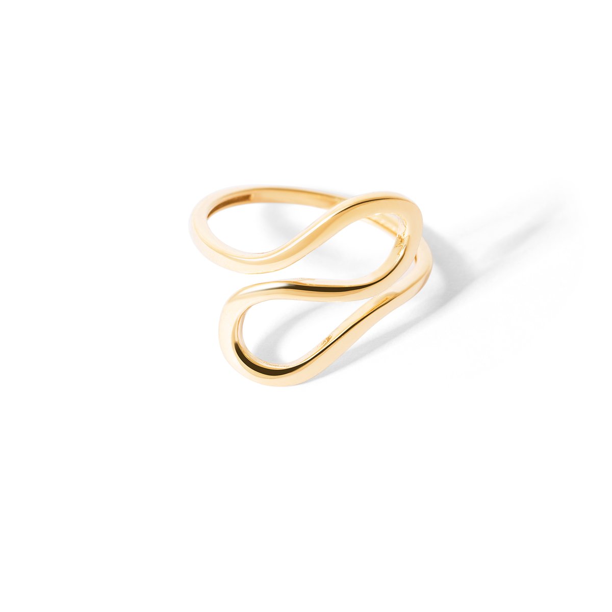 Ares spiral gold ring g