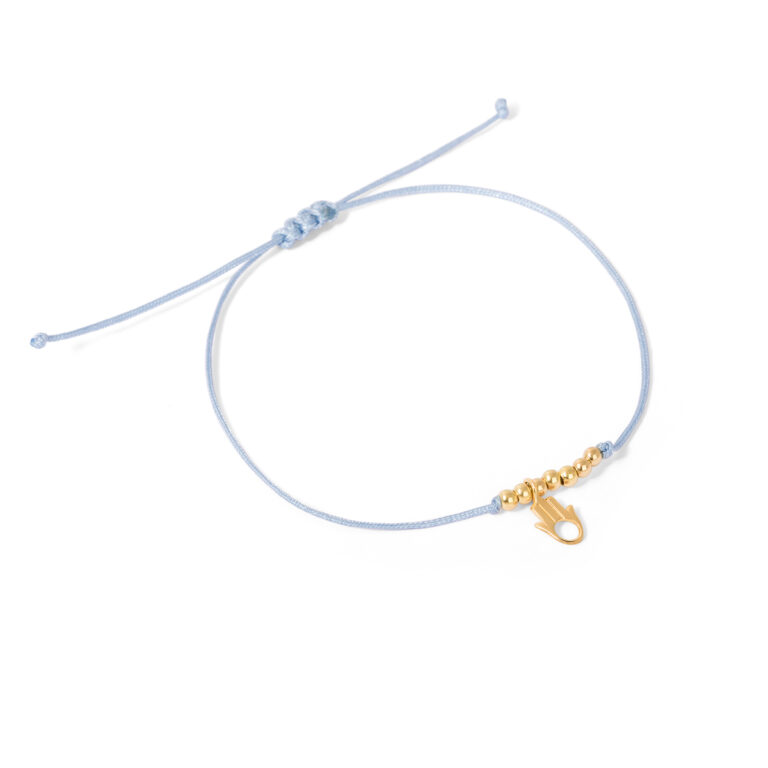 Gold bracelet woven with the same hand ball g