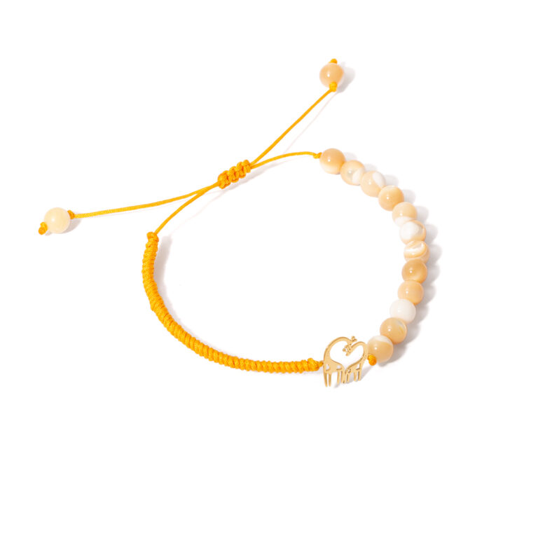 Giraffe woven gold bracelet g
