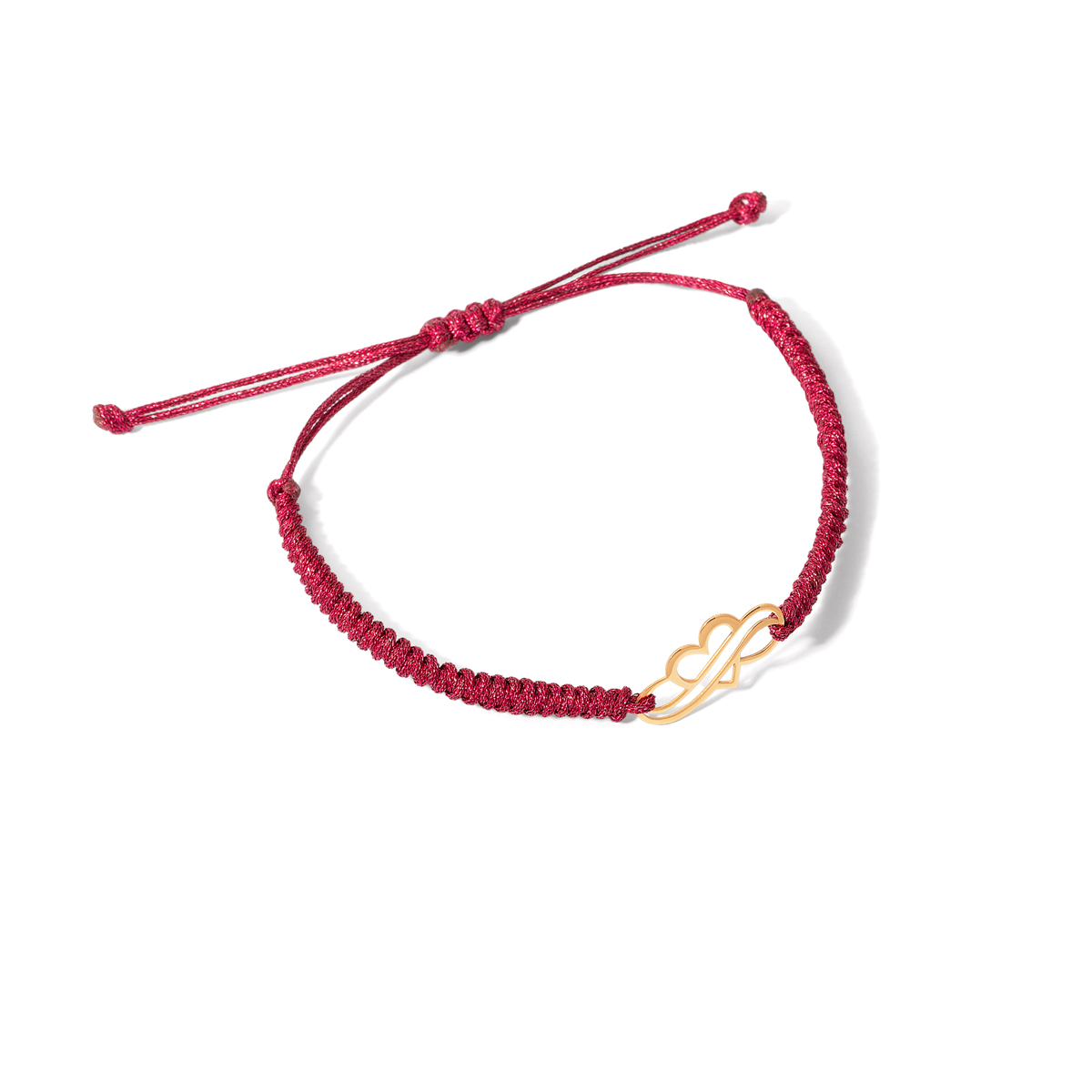 Heart and infinity gold bracelet g