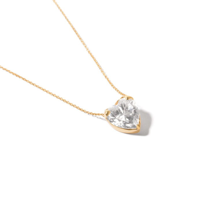 Sharona heart gold necklace g