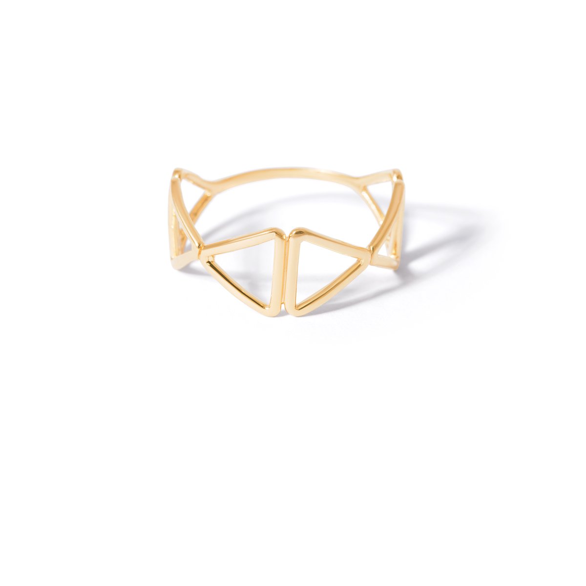 Triangle gold ring g