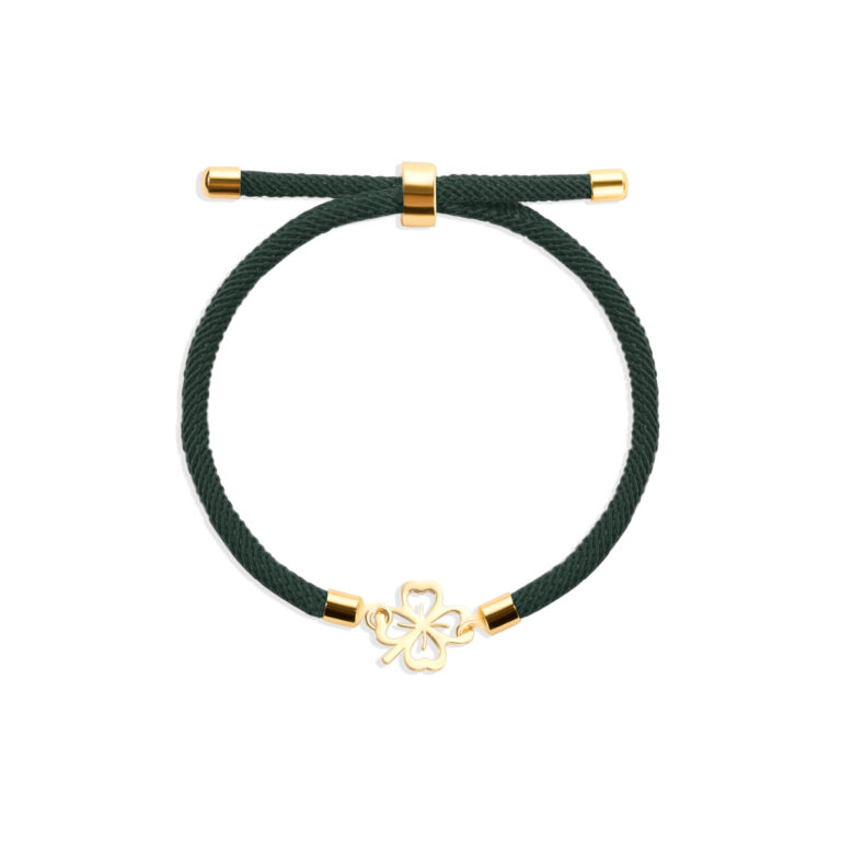 دستبند طلا بافت شبدر - تصویر 3