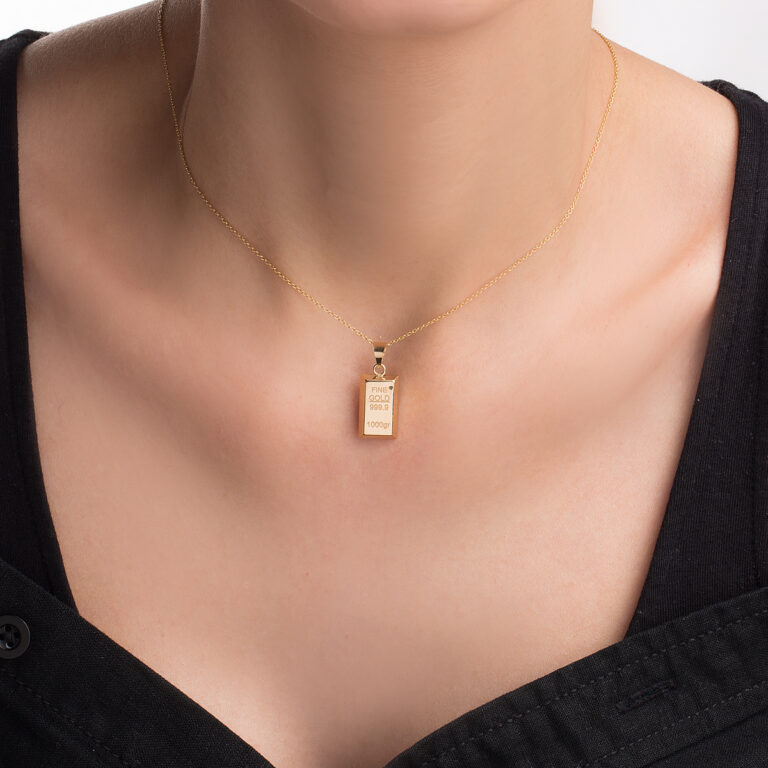 آویز طلا شمش گالری طلا پرسته