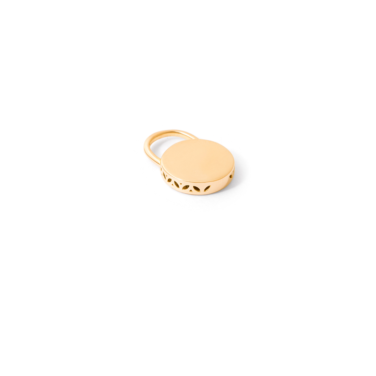 Circle lock gold pendant g