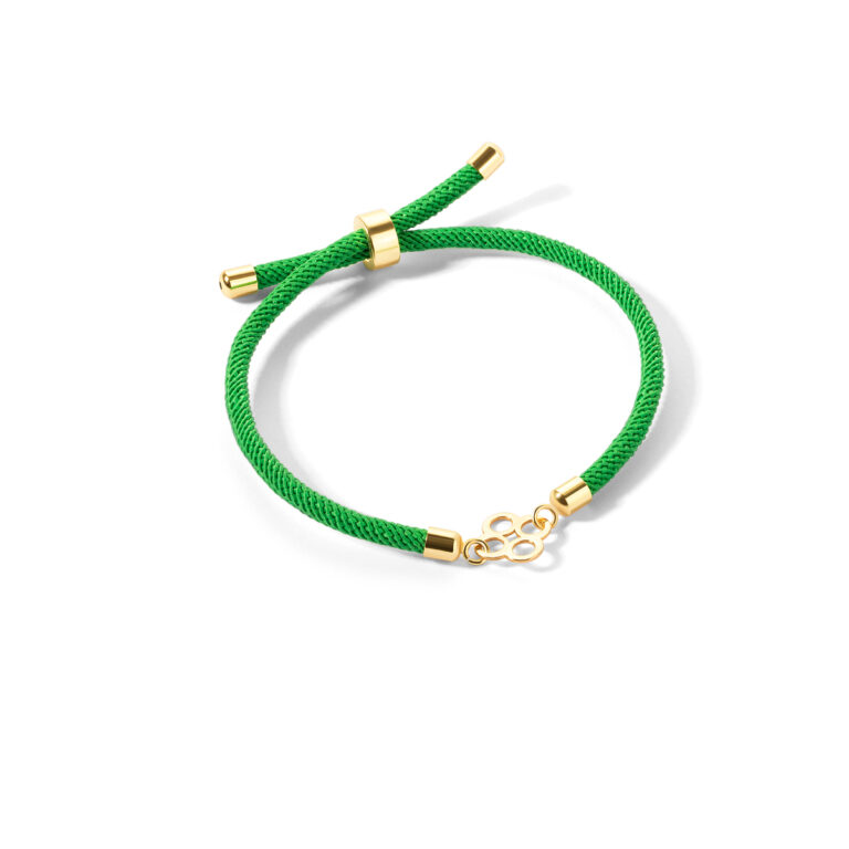 Clover woven gold bracelet g