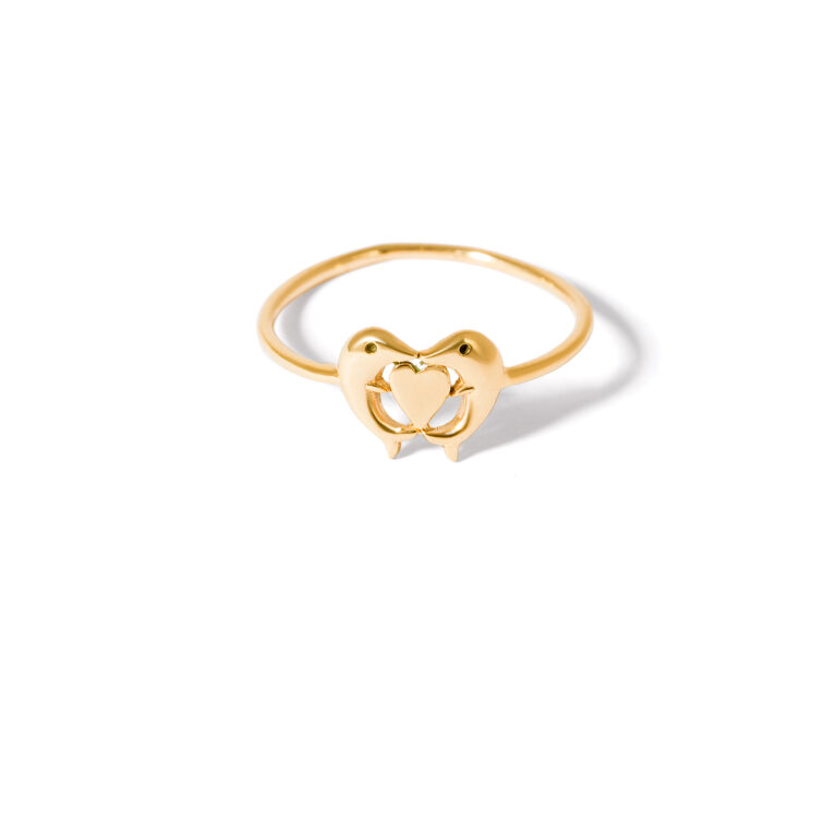 Dolphin gold ring g