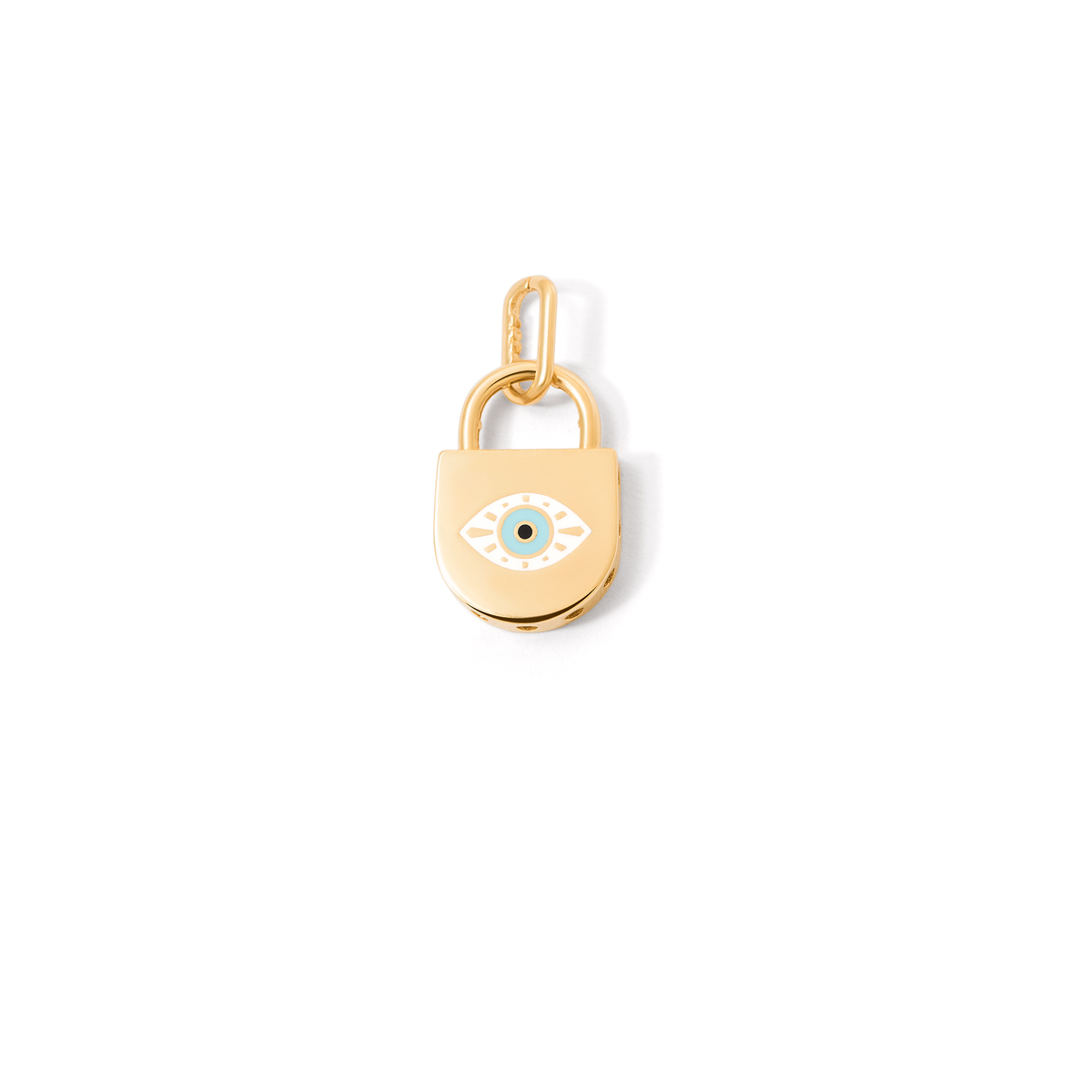 Lock and eye gold pendant g