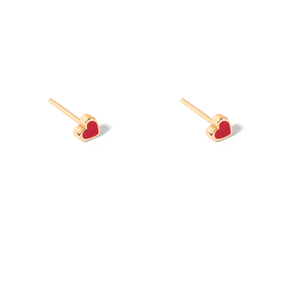 Red Delvin gold earrings g