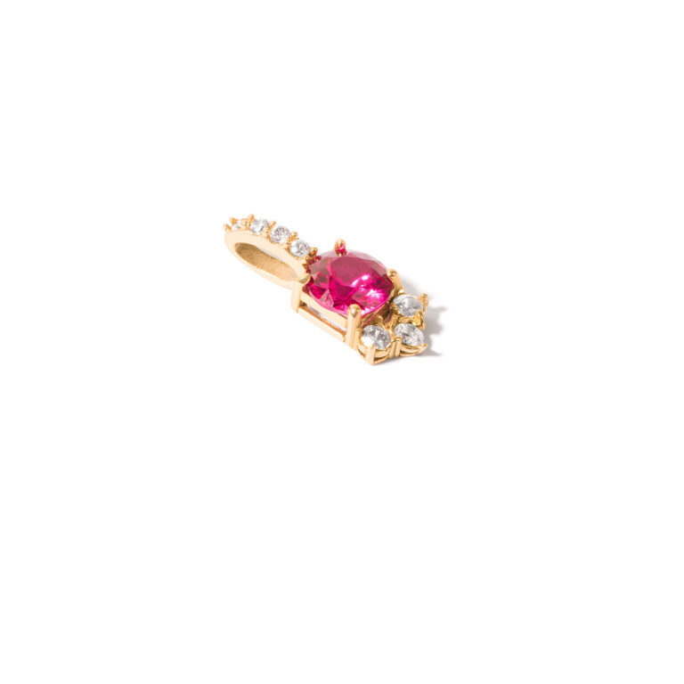 Rira Magenta gold pendant g