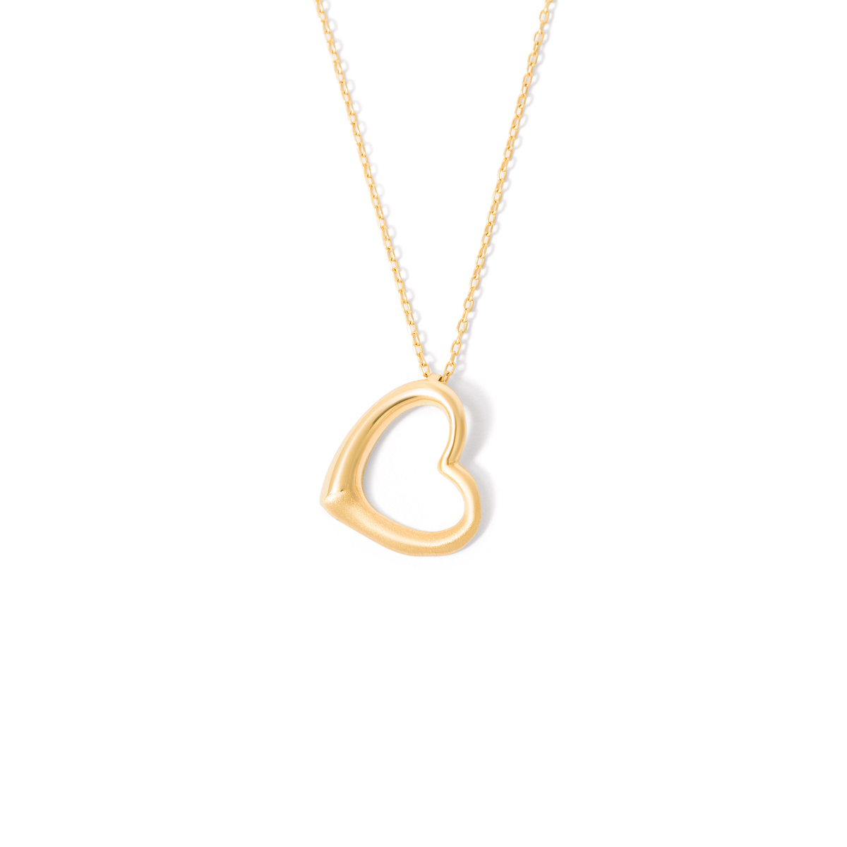 Sanva heart gold necklace g