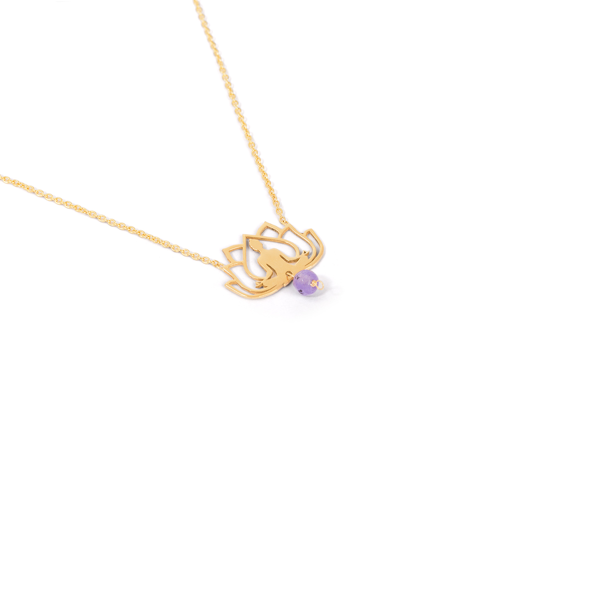 Yoga gold necklace g