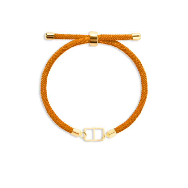 دستبند طلا بافت مستطیل - تصویر 3