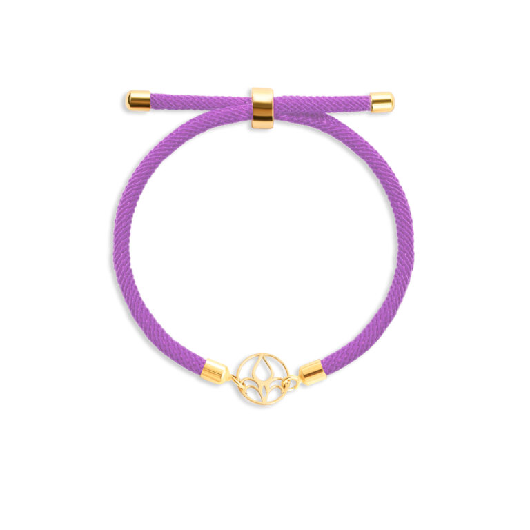 دستبند طلا بافت گل مونسترا - تصویر 3